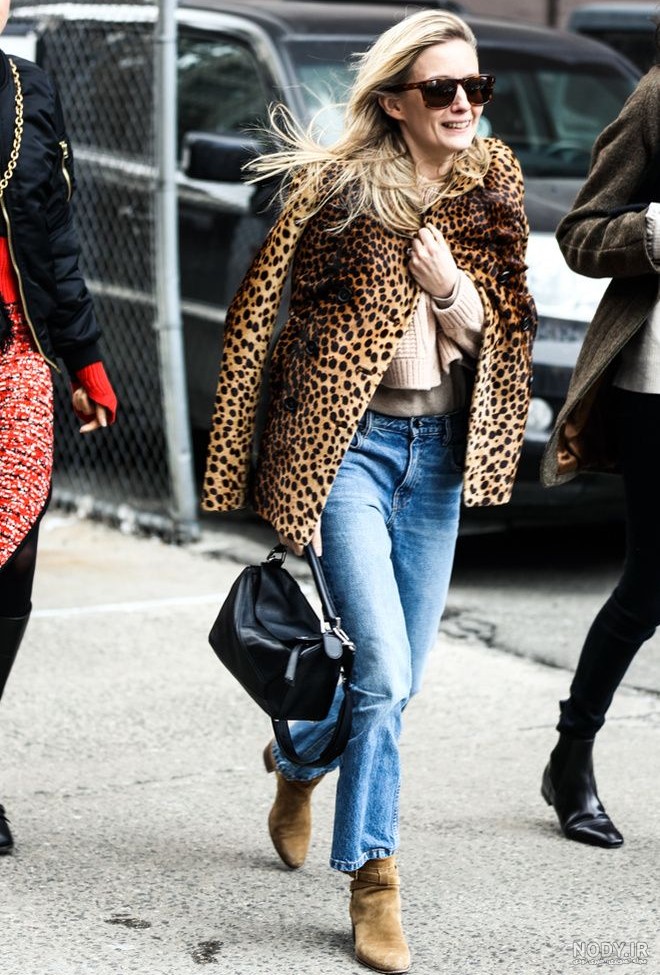 مانتو پاییزی پلنگی 1404، مدل پالتو پاییزه و لباس پاییزی با طرح leopard print autumn coat