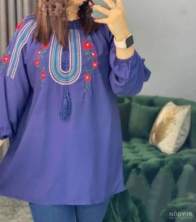 ۴۰ مدل شومیز بلند خانگی جدید ۱۴۰۴ ؛ مدل شومیزهای خاص و راحت برای منزل ...