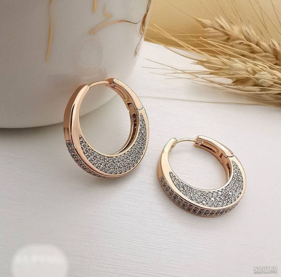 ۱۰مدل گوشواره حلقه ای آویزدار + مدل ظریف و لاکچری
