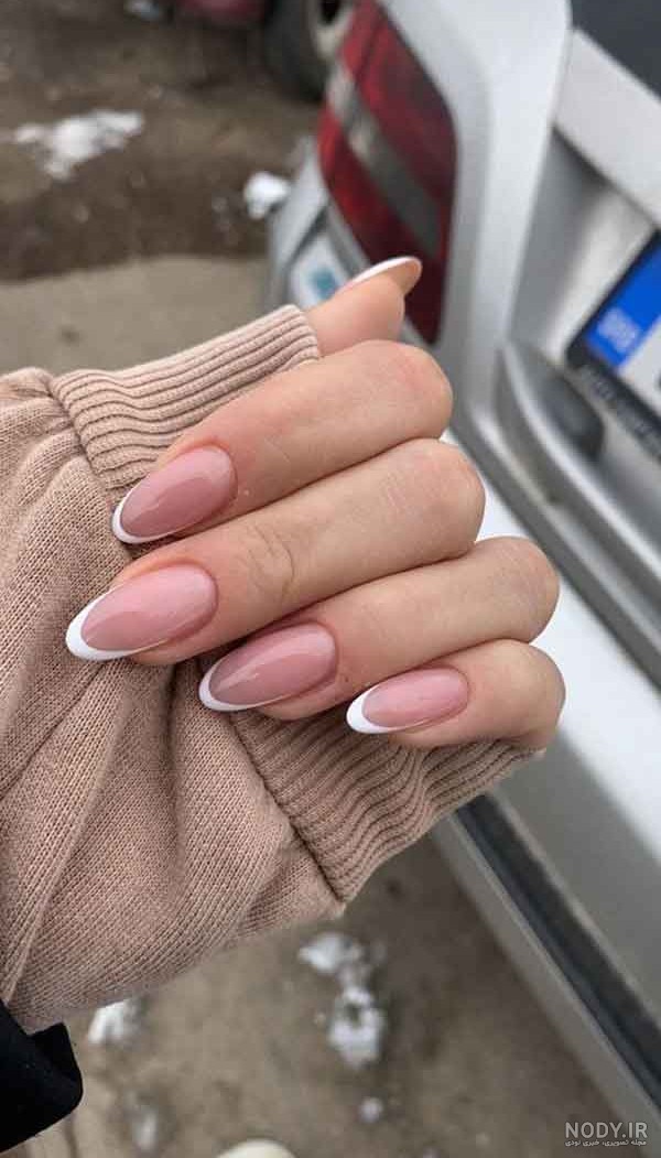 مدل فرنچ ناخن اکلیلی و جدید رنگی و گلدونی و گرد و کوتاه
