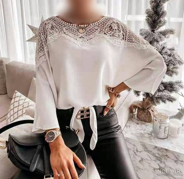 مدل شومیز گیپور جدید کوتاه و بلند + مدل اینستاگرام
