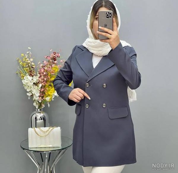 جدیدترین مدل مانتو کتی ۱۴۰۴: شیک، کوتاه و مجلسی با پارچه ژاکارد و طراحی دکمه دار برای خانم های مدرن