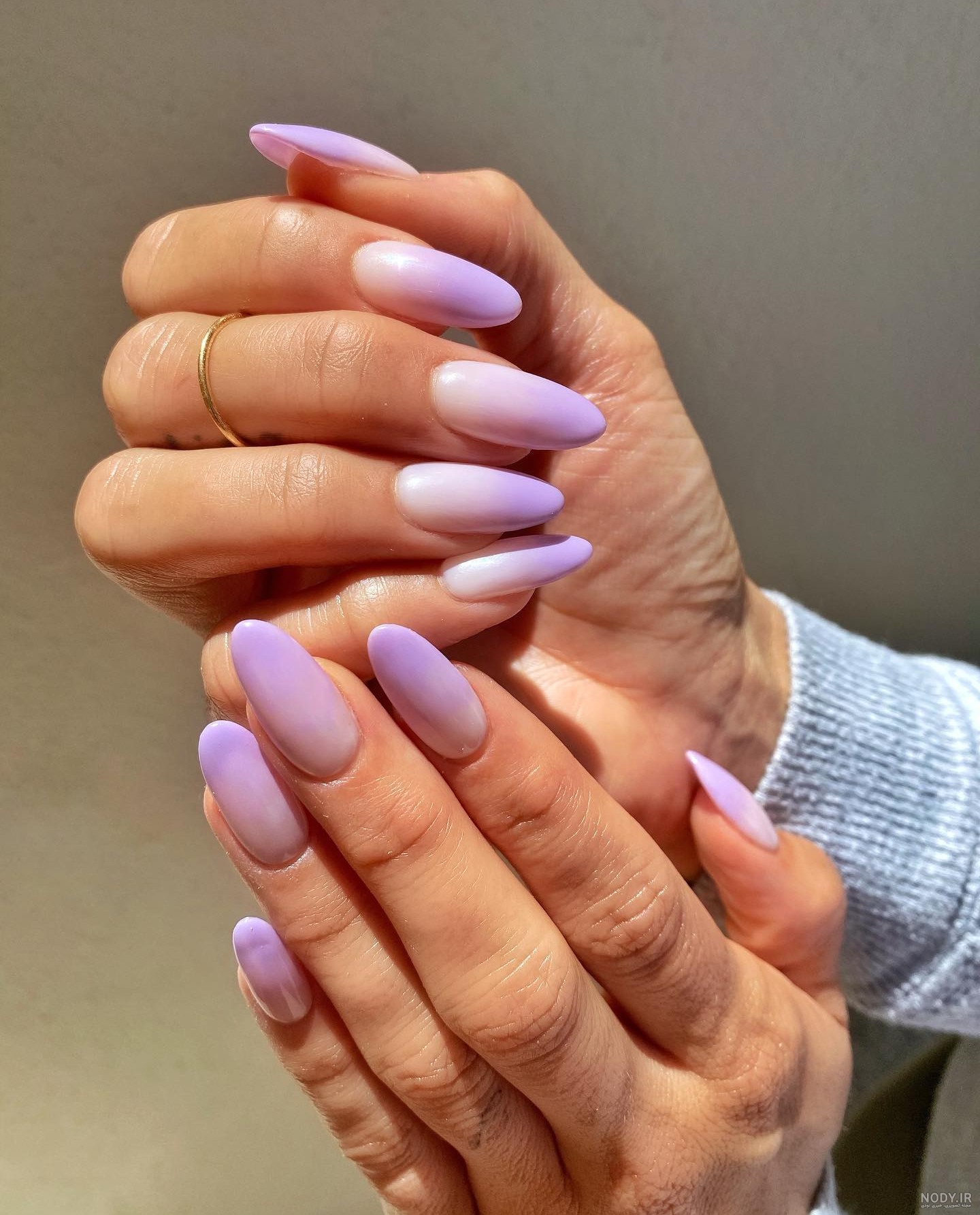 مدل ناخن آمبره یاسی ۱۴۰۴: آموزش و راهنمایی با gel و طرح های ساده و دخترانه