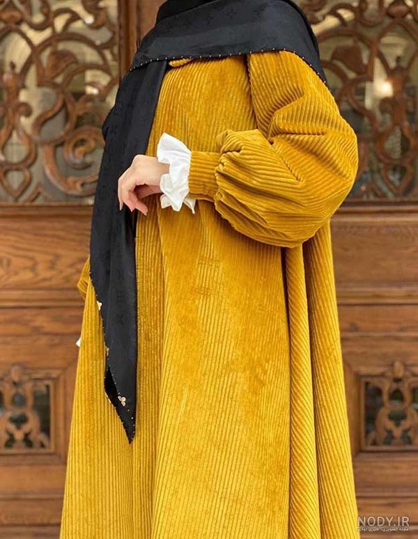 جدیدترین مدل مانتو مخمل کبریتی، شیک و بلند، آینه ای، اسپرت و پاییزه در سال 1404