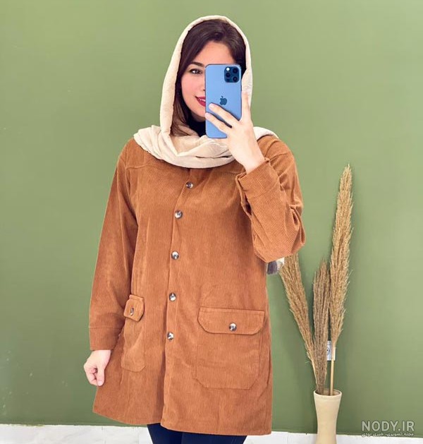 مدل مانتو پاییزی بلند کبریتی و مخمل کبریتی در سال ۱۴۰۴ و ۲۰۲۵ میلادی