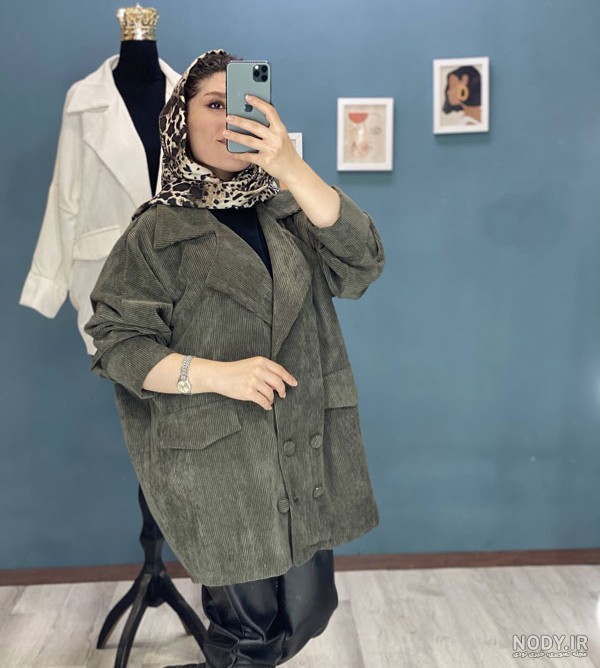مدل مانتو پاییزی بلند کبریتی و مخمل کبریتی در سال 1404 و 2025، استایل شیک و مدرن