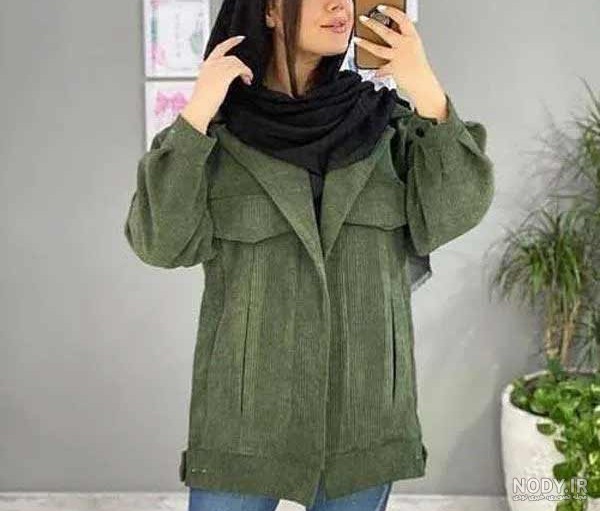 مدل مانتو پاییزی بلند با پارچه کبریتی و مخمل در سال ۱۴۰۴  ترندهای ۲۰۲۵