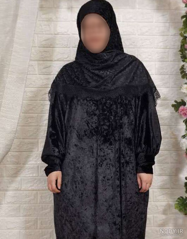 مدل مانتو عبایی مجلسی مشکی شیک و جدید مناسب سال ۱۴۰۴ و ۲۰۲۵
