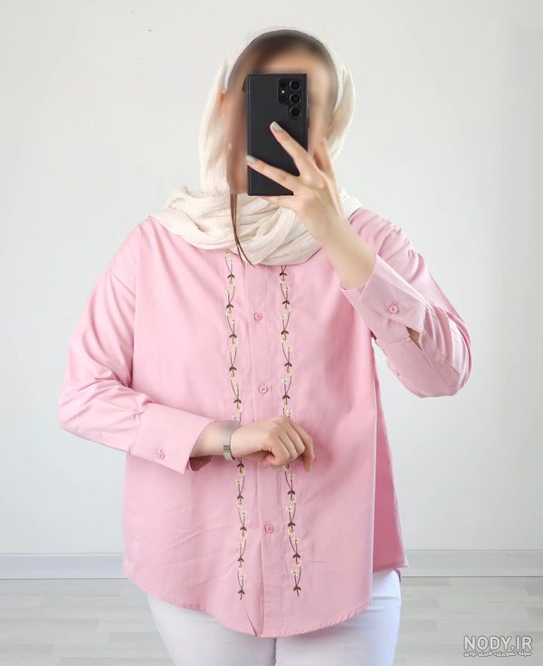 50 مدل شومیز جلو بسته ساده