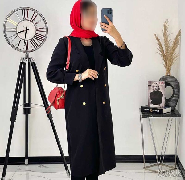 مدل مانتو کتی بلند مجلسی شیک و جدید در سال ۱۴۰۴ با کرپ مازراتی و طرح های مشکی