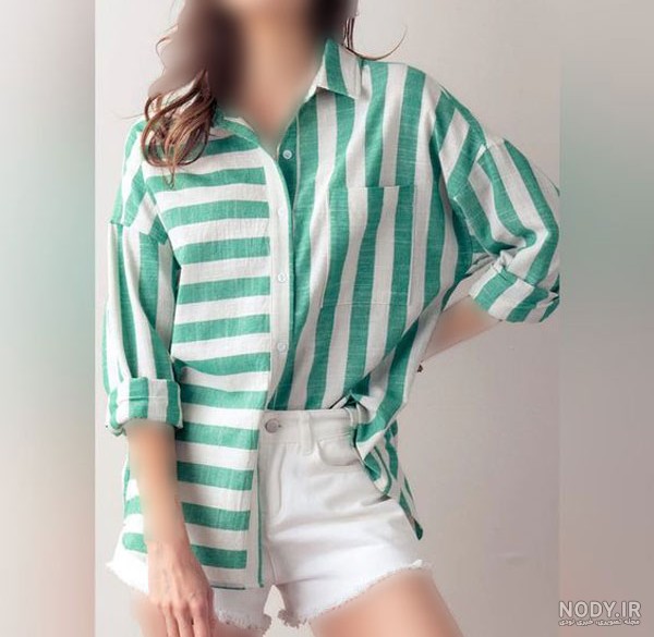 مدل شومیز راه راه زنانه رنگی و هنر ساخت ستاره با کاغذهای رنگی در سال 2025