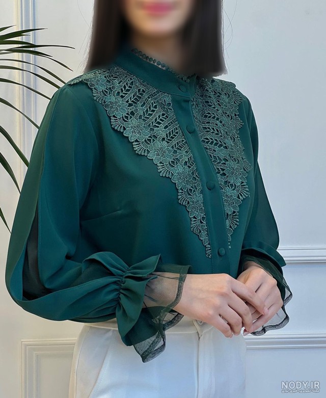 جدیدترین مدل های شومیز کرپ حریر دخترانه و مشکی در سال 1404، با پارچه silk crepe de chine و طراحی های گلدار و اینستاگرامی