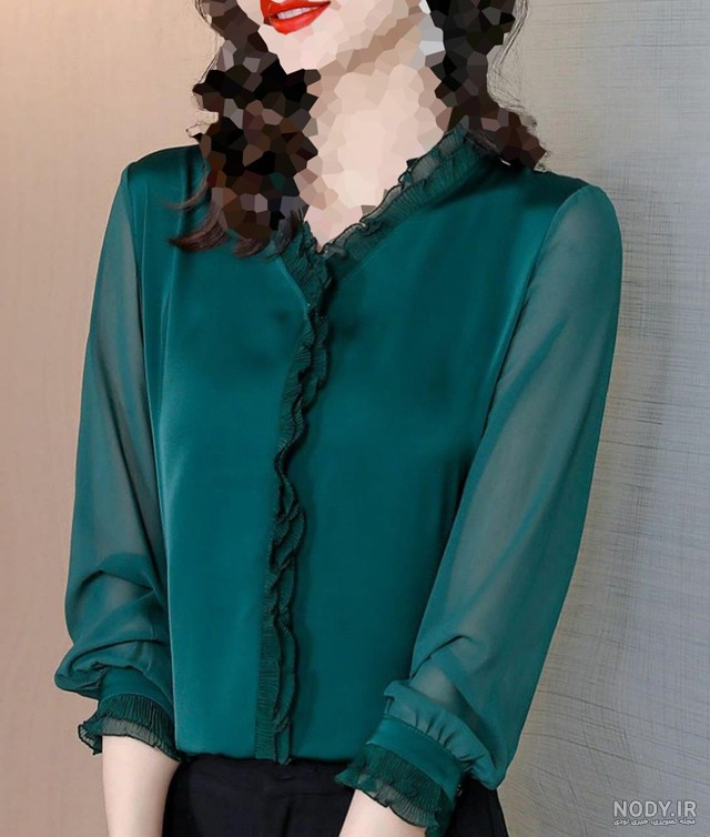 جدیدترین مدل شومیز کرپ حریر دخترانه، مشکی و گلدار در سال 1404  بهترین لباس های silk crepe