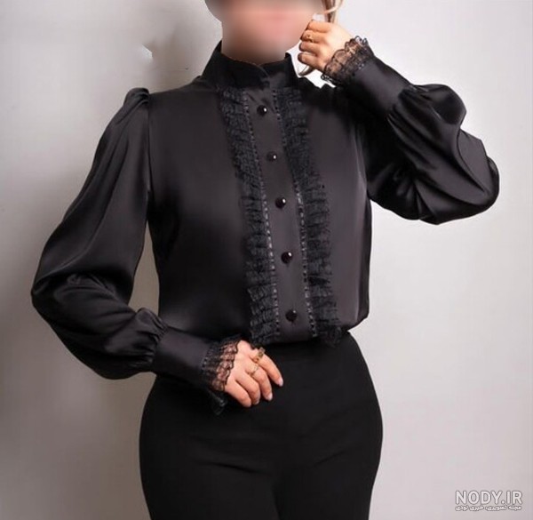 مدل های شومیز مشکی محرمی دخترانه و زنانه برای محرم ۱۴۰۴، جدیدترین طرح های محرمی و تونیک مشکی