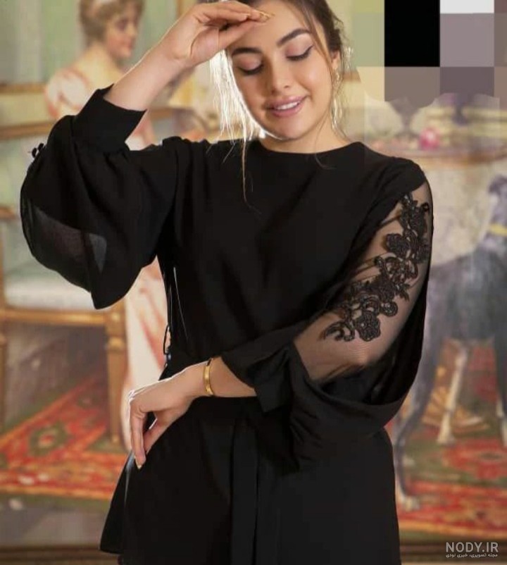 جدیدترین مدل های شومیز مشکی محرمی دخترانه و زنانه در سال 2025 (1404 شمسی)