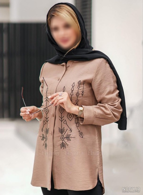 جدیدترین مدل شومیز دکمه دار زنانه و دخترانه خاص ۲۰۲۵ با آموزش دوخت و تمیزترین طراحی