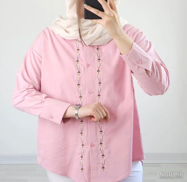 جدیدترین مدل شومیز دکمه دار دخترانه و زنانه در سال ۱۴۰۴ با دوخت ساده و خاص