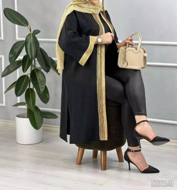 عکس های مانتو ابروبادی مشکی شیک و ترند