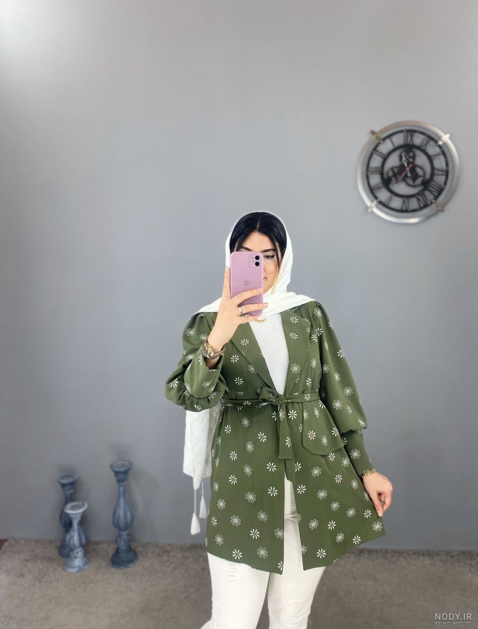 عکس های مانتو پاییزی گلدار و مدل های پالتو و مانتو زمستانی با استایل های autumn flow و cosy autumn در 2025