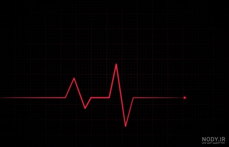 عکس پروفایل سیاه و مشکی با قلب شکست خورده و ضربان قلب عاشقانه در سال ۱۴۰۴