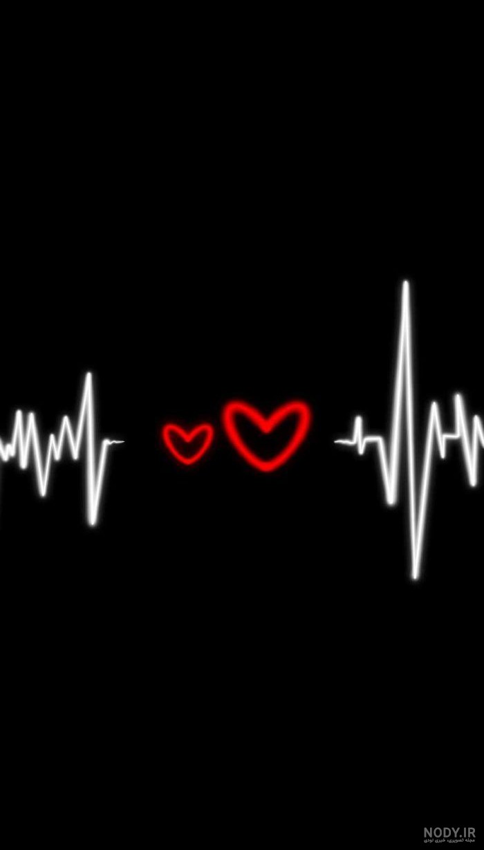 عکس پروفایل مشکی و قلب شکسته، نماد احساسات عمیق و heartbeat سیاه در سال 1404