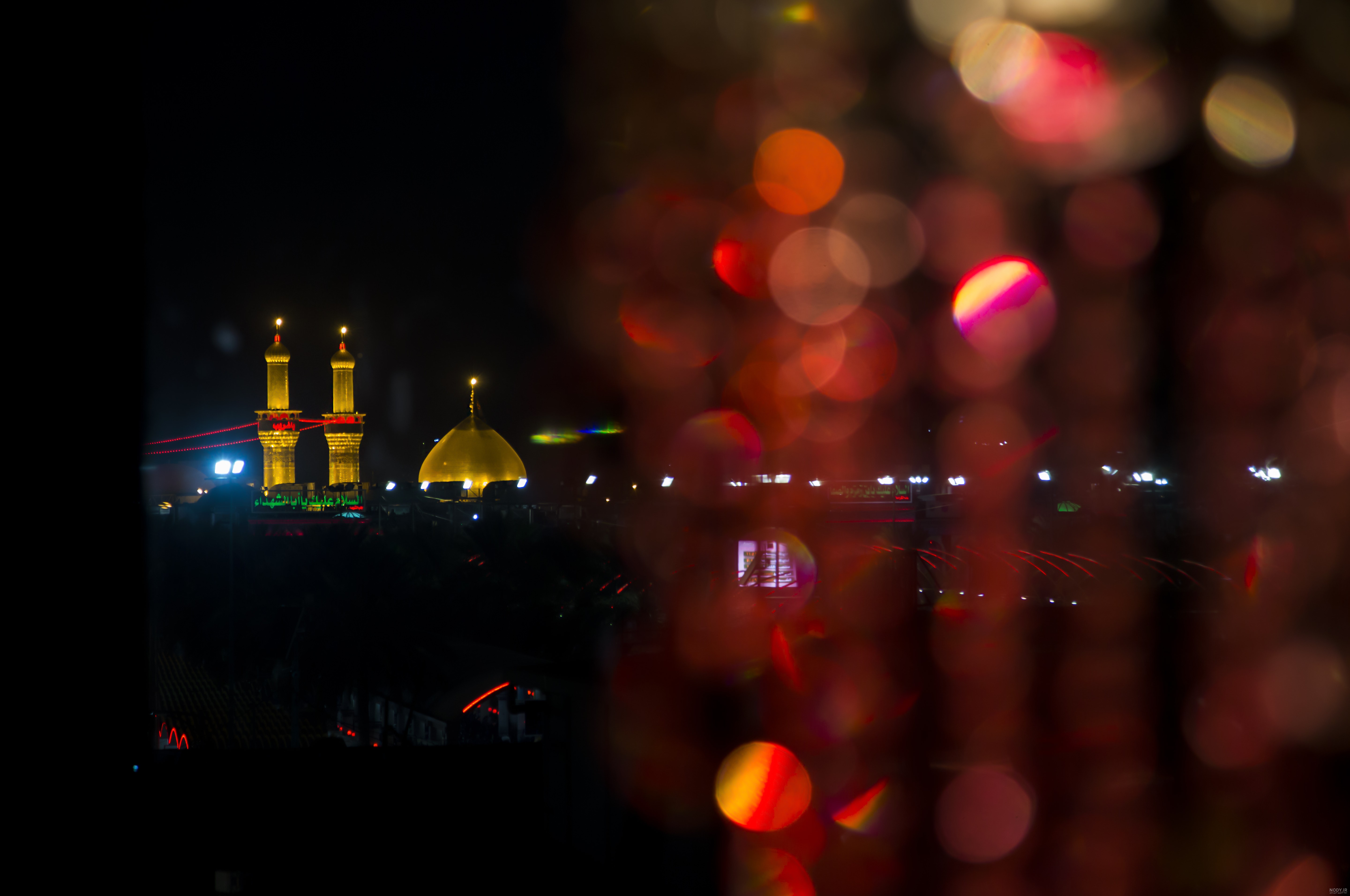 تصویر پس زمینه امام حسین با کیفیت بالا و محرم، حرم، گنبد و ضریح امام حسین در سال ۱۴۰۴