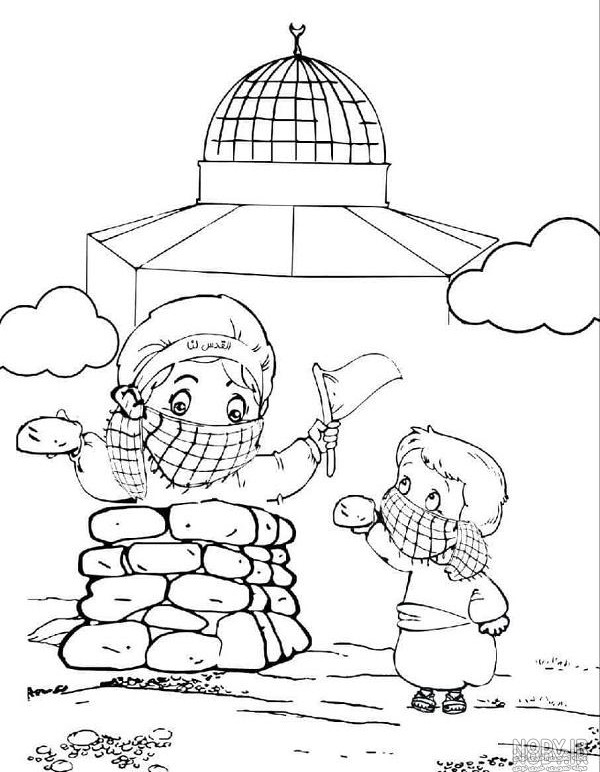 نقاشی آسان و زیبا درباره غزه و فلسطین برای کودکان و بزرگ سالان در سال ۱۴۰۴