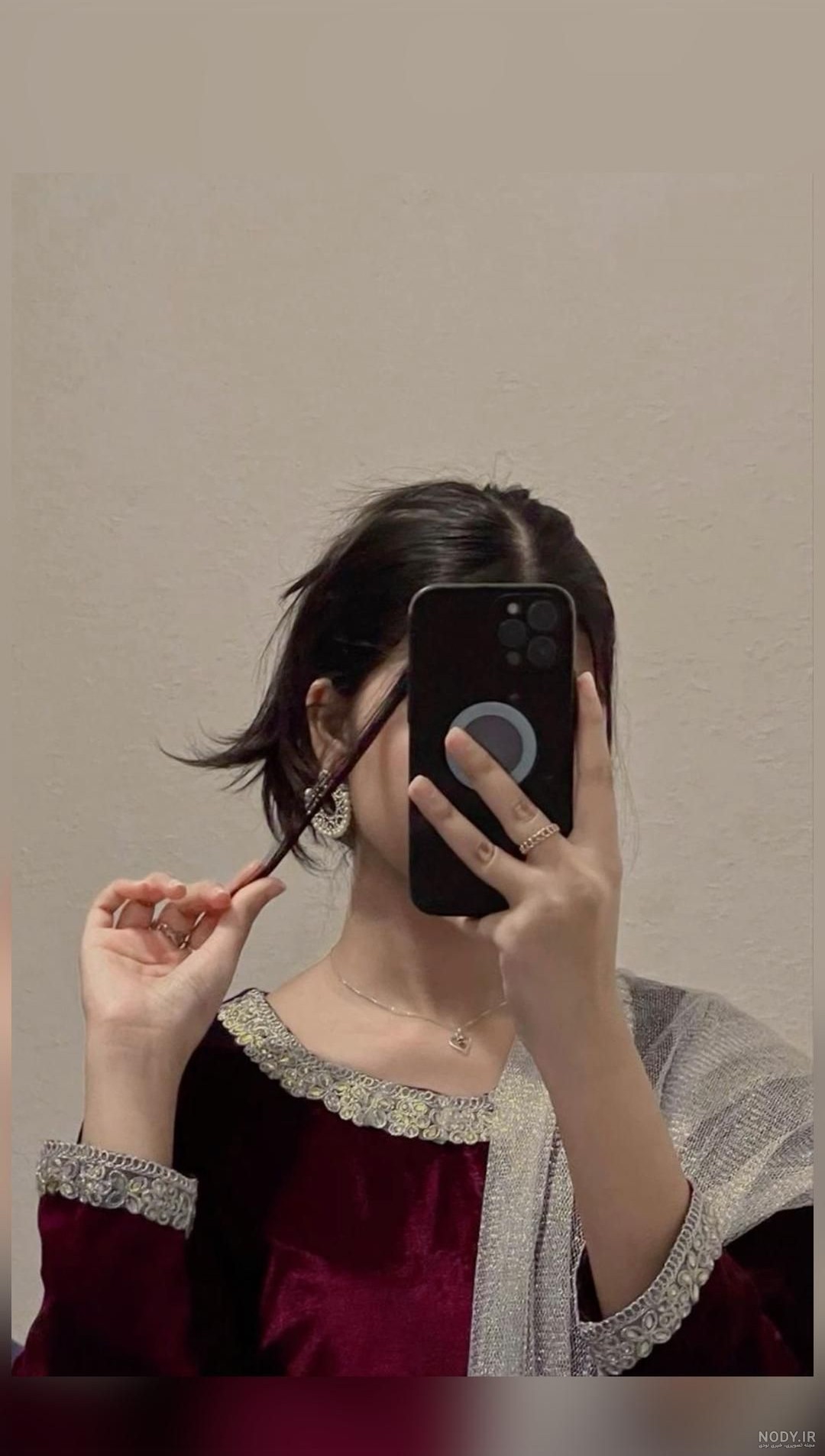 Stylish and cute hidden face girls profile picture hidden face mirror ...