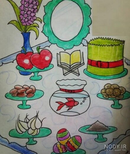 آموزش نقاشی عید نوروز آسان و زیبا برای کودکان و خانواده در سال ۱۴۰۴