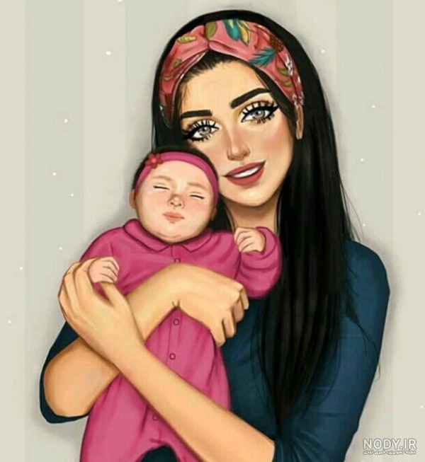 عکس پروفایل دخترونه عروسکی بامزه، زیبا و فانتزی با حجاب و بدون متن در سال 2025
